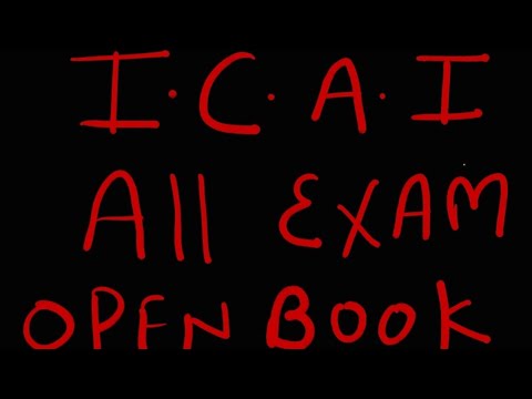 |ICAI All Exam Open Book Or Restricted Open Book | 😲 🥱🥱🥱|