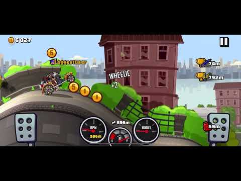 Hill Climb Racing 2: 1388m on intense city