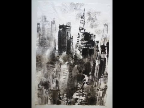 Lesson 46： Ink and Wash Urban Landscape Painting with Yang Yuanwei(1/2)