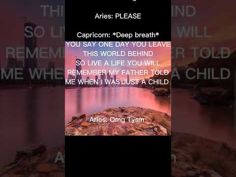 Sing or Aries Dies Old Trend