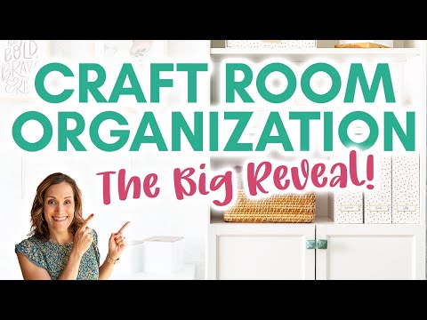 The BIG Reveal - How I Organized My Craft Room | Craft Room Tour