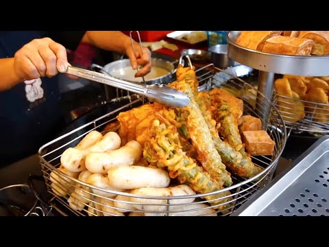 Amazing Fried skills! Crispy Oyster Fritter, Fried Vegetables, Fried Bread /令人垂涎的炸物饗宴！金黃酥炸蚵嗲,現炸營養三明治