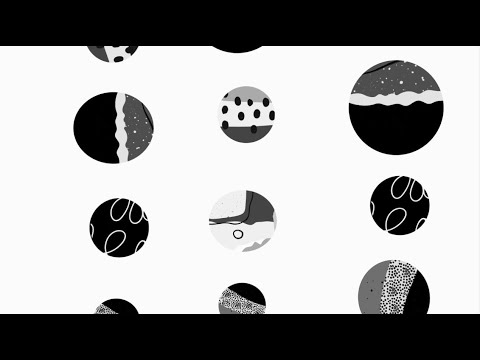 Baby Sensory | Mozart Classical Music | Hand drawn circles fun video | Black White High Contrast