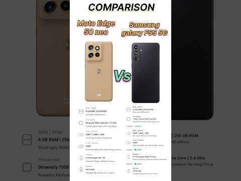 Motorola edge 50 neo vs Samsung galaxy F55 5g 👍 samsung galaxy f55 5g review #tecnicalguruji #short