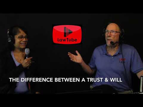 What is the difference between a will and a trust?