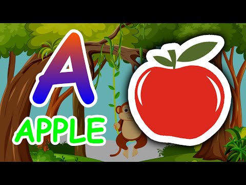 A to Z Learn English | ABCD for Kids | A for Apple for Children