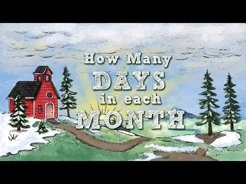 How Many Days in Each Month Song | The Good and the Beautiful