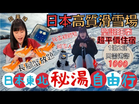 【日本東北自由行】日本高質滑雪場｜岩手Prince Hotel玩雪初體驗！超平價住宿+少外國遊客，1晚包早晚自助餐只需...？｜左撇子愛自遊 日本東北自由行EP6 #岩手 #雫石滑雪場