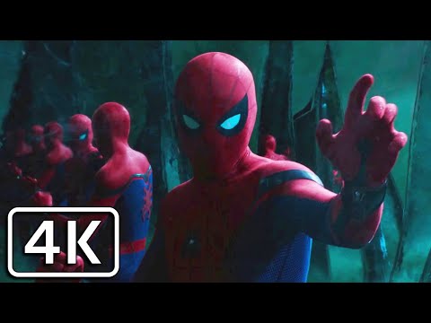 Spider-Man: Far From Home - Spider-Man gets trapped in Illusion [4K]