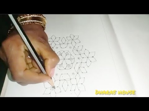 13×7dots karthikai deepa kolam||karthikai madha sirappu kolam||special dots kolam||dharas house||#71