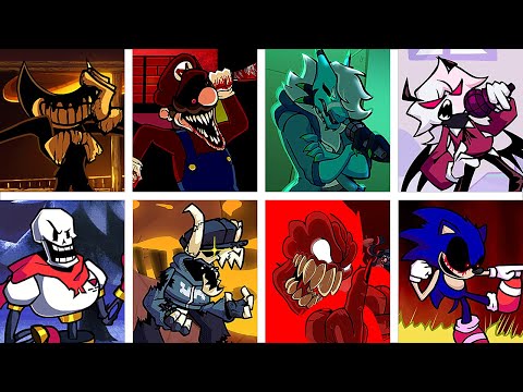 Nightmare Run but Every Turn Different Characters Sing It 🧡 (FNF Everyone Sings Nightmare Run)