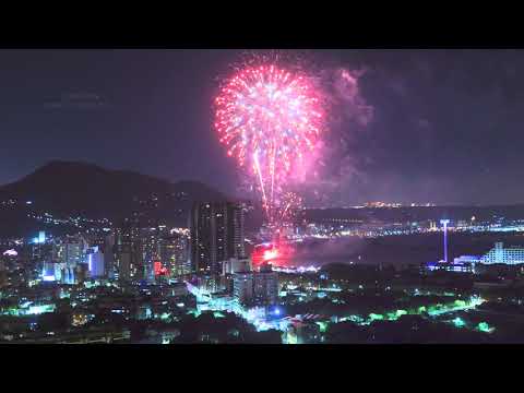 2020 淡海輕軌藍海線通車煙火秀(CANON R6)(JEFF 4K VIDEO )tamsui Ocean Line  traffic fireworks show#JEFF0007