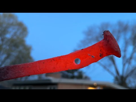 Backyard Forge First Run With A Railroad Spike Experiment ~ Part 2