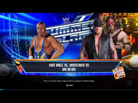 WWE2K24 | Kurt Angle vs The Undertaker with Kane | Neon Nights Gamer