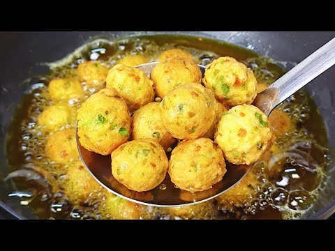 Crispy Radish Balls Without Oil Absorption ! 外はサクサク中はふわふわ！大根揚げ団子の秘訣！겉바속촉! 기름 덜 먹는 무 튀김 완자 레시피 ! 萝卜丸子