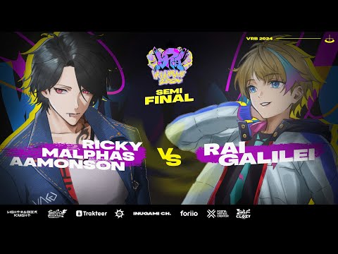 【#VRB2024】VIRTUAL RAP BATTLE 2024 - ROUND SEMIFINAL ARENA 1 @RickyMalAamQuaroID  VS  @RaiGalilei