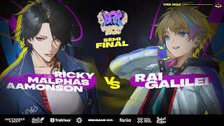 【#VRB2024】VIRTUAL RAP BATTLE 2024 - ROUND SEMIFINAL ARENA 1 @RickyMalAamQuaroID  VS  @RaiGalilei