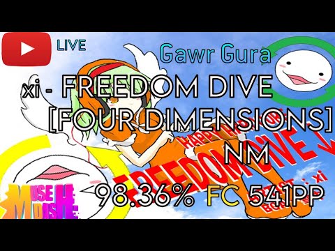 Gawr Gura | Muse Dash | xi - FREEDOM DIVE [FOUR DIMENSIONS] FC 98.36% 541PP | Livestream w/chat!