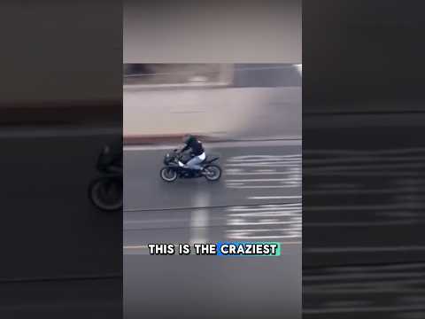 Biker Calls a Time Out During Police Chase