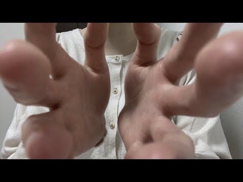 [ASMR] 眠くなるゆっくりハンドムーブメント＆｢ぽこぽこ｣と囁く声     [Hand Movements/画面暗め/音フェチ]