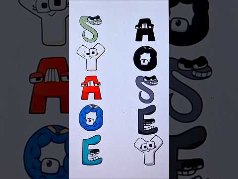 Alphabet lore matching puzzle game #shorts #art #alphabet #alphabetlore #puzzle #game #youtubeshorts