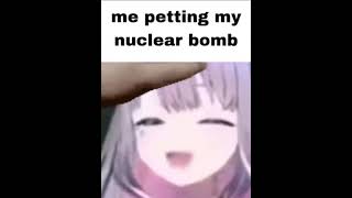 Me petting my nuclear b(ibo)omb #hololive #vtuber #kosekibijou #bijouwled