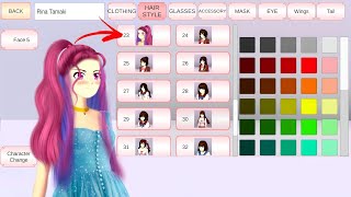 Beautiful 2 Colours Hairstyle ✨🌸 in Sakura School Simulator Tutorial : Sakura School Simulator