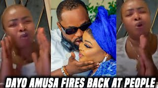 Dayo Amusa FINALLY Fires Back at People Accusing Her of Having S£X affair With Damola Olatunji