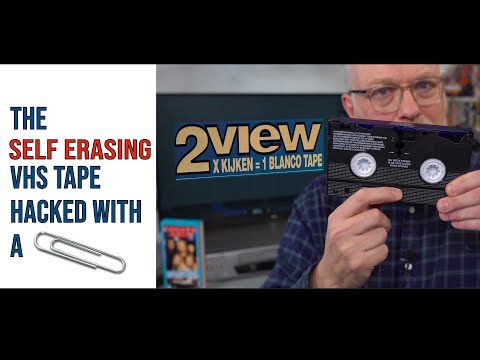 2View: The Self-Erasing VHS tape hacked with a paperclip