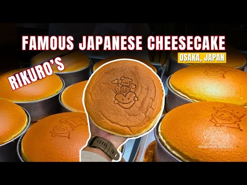 FAMOUS Rikuro’s Jiggly Fluffy Japanese Cheesecakes in Osaka, Japan | Ojisan no Mise