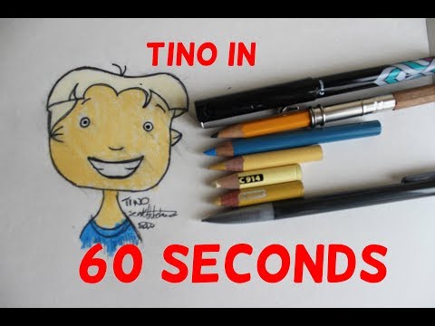 How I Draw Tino From The Weekenders In 60 Seconds