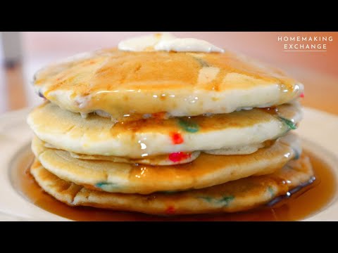 How to Make No Milk No Egg Birthday Pancakes | Pancakes Without Milk or Eggs