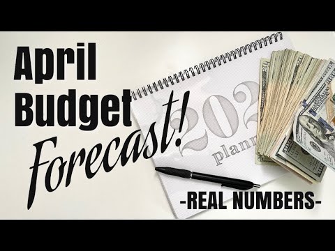 BUDGET WITH ME - April Forecast (Different!) | REAL NUMBERS Best Month of Year?? Inconsistent Income