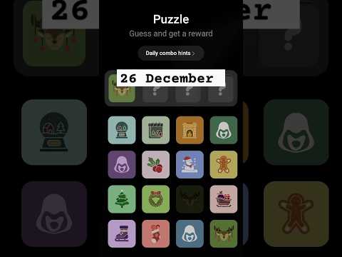 26 December Agent 301 daily puzzle #agent301dailypuzzle #agent301 #dailypuzzle #todaycombo