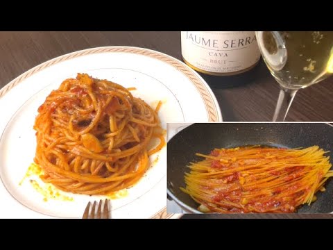 【深夜に食べる最強の組み合わせ】暗殺者のパスタ/ Don’t watch late at night. How to make assassin's pasta.