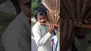 क्या मधुर बांसुरी बजाई है इस अद्भुत कलाकार ने। #shorts #flute #online #music