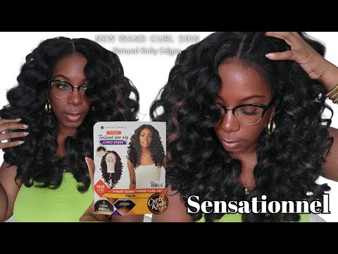 Unplug the HEAT! NEW Sensationnel Y-Part WAND CURL Wig Kinky Edges Natural Textured Synthetic Wig