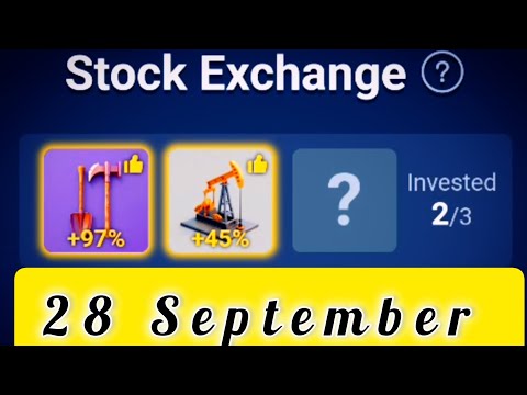 x empire investment fund 28 september | today combo | stock exchange