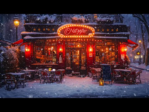 Dreamy Winter Jazz Nights ☕ Cozy Coffee Shop Ambience and Smooth Jazz  for a Relaxing Mood