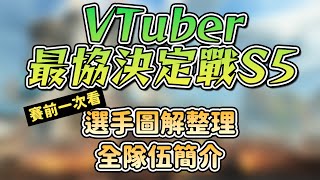 【Vtuber精華】VTuber最協決定戰S5｜全選手整理圖解｜隊伍簡介｜誰參賽？誰幾分？冠軍熱門？賽前一次補齊！【V最協S5/APEX】