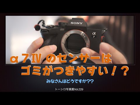 【1年あまり使用して。】α7Ⅳはセンサーにゴミがつきやすい説！？