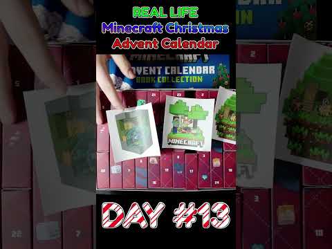 Opening a REAL LIFE Minecraft Christmas Advent Calendar Day #13