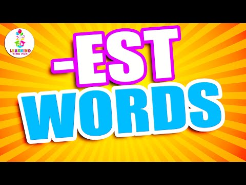 EST Words for Kids | Read the EST Words for Kindergarten (Word Family Series)