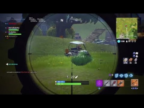 Nasty snipe on a guy driving away - Fortnite Battle Royale