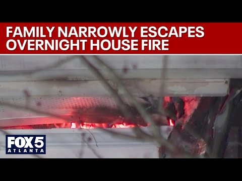 Fire tears through DeKalb County home as family slept | FOX 5 News