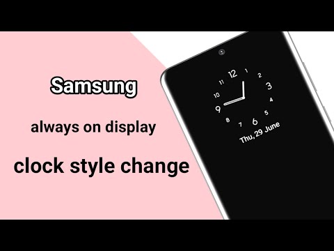 How to change clock style in samsung