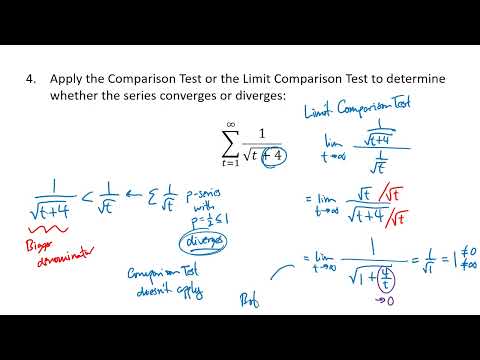 Comparison Tests (OpenStax Calculus, Vol. 2, Section 5.4)