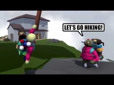 Granny and Baldi The Best Hiking Expedition in Human Fall Flat!