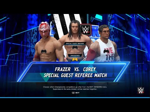 WWE 2K24: AWA Friday night smackdown: Frazer vs Corey. Special guest refaree (TheungreatAJ)