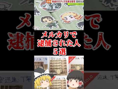 【ゆっくり闇の界隈】メルカリで逮捕された人５選をゆっくり解説#ゆっくり解説 #都市伝説 #芸能人